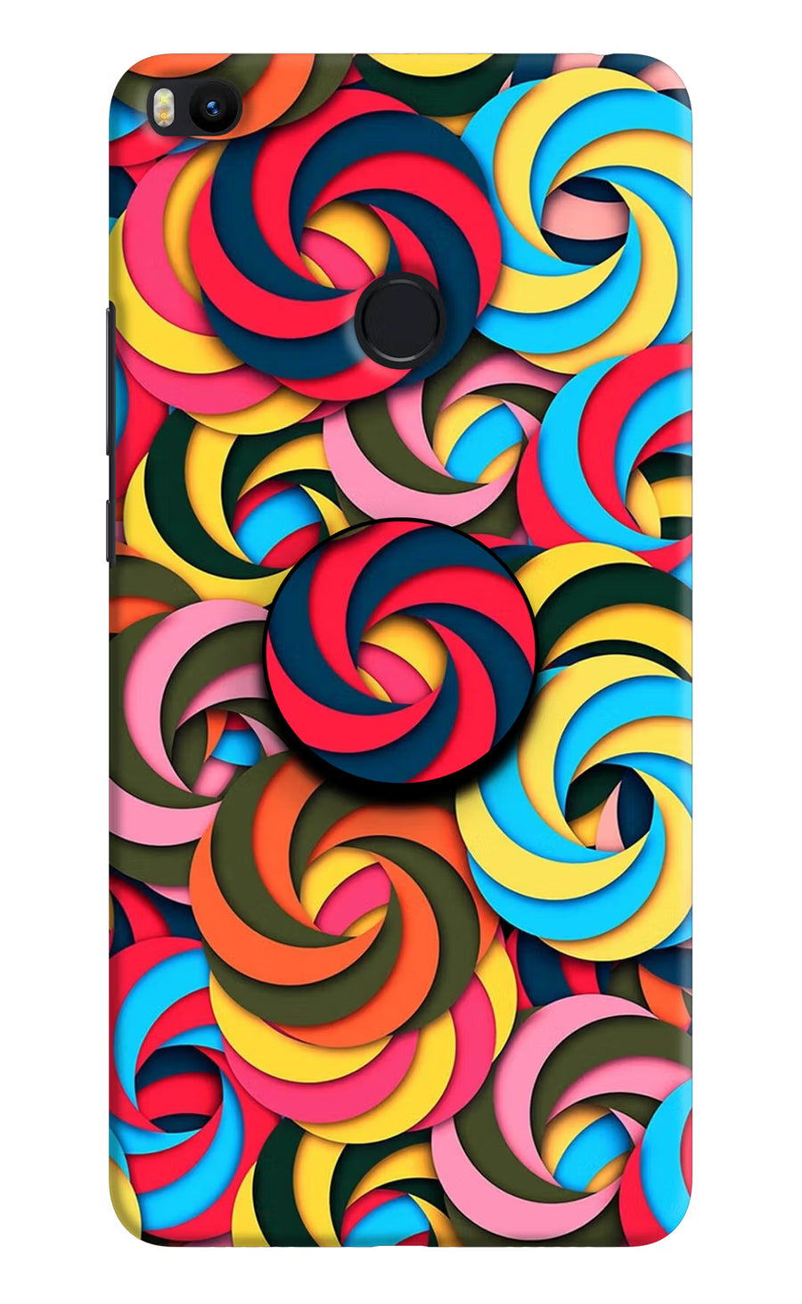 Spiral Pattern Mi Max 2 Pop Case, Hard case