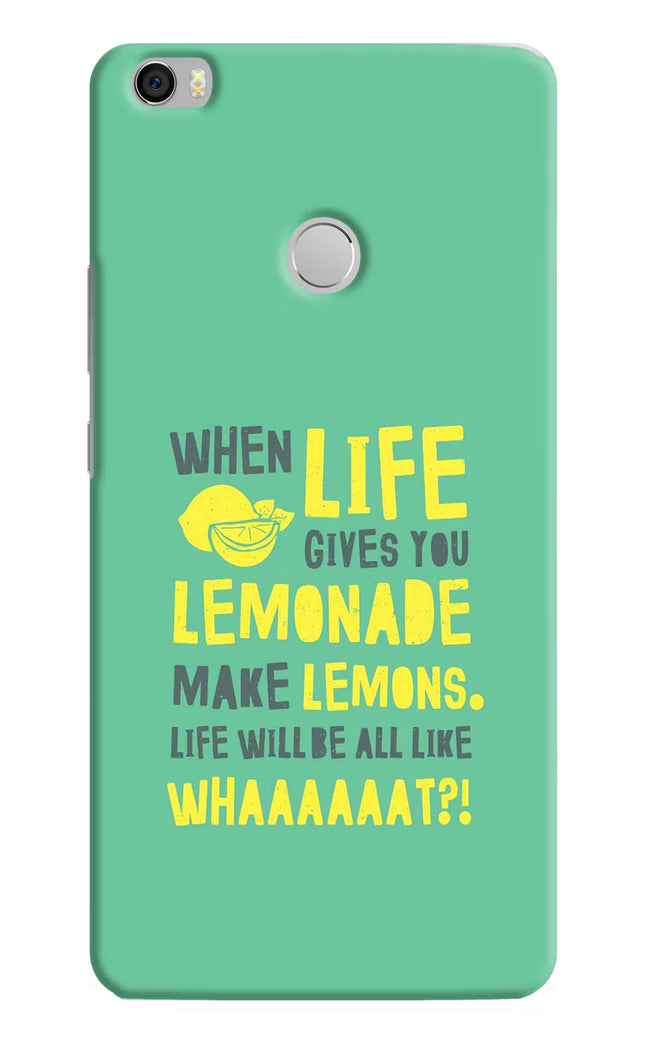 Quote Mi Max Hard Case Back Cover by Casekaro