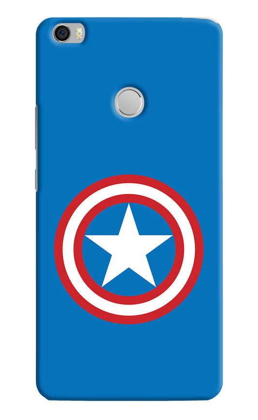Captain America Logo Mi Max Hard Case Back Cover by Casekaro