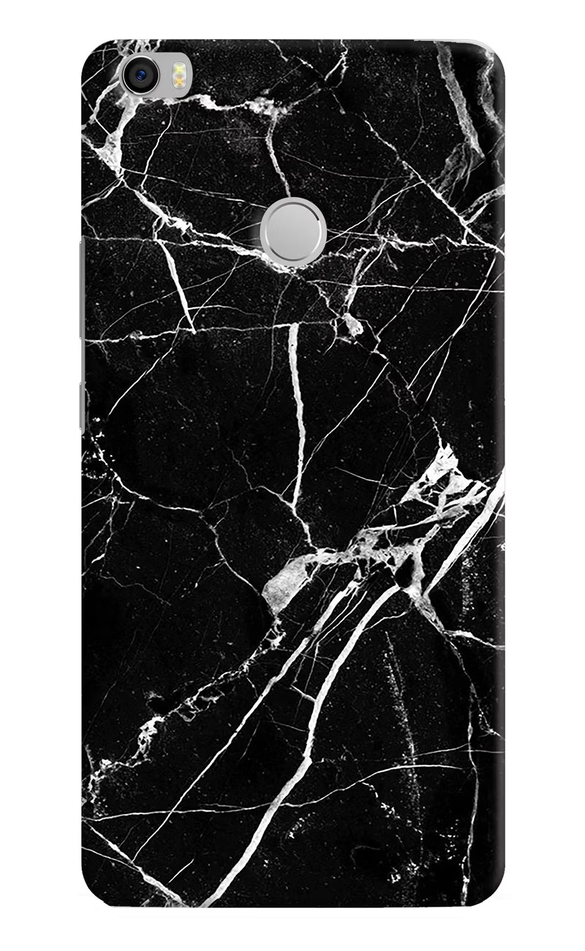 Black Marble Pattern Mi Max Hard Case Back Cover by Casekaro
