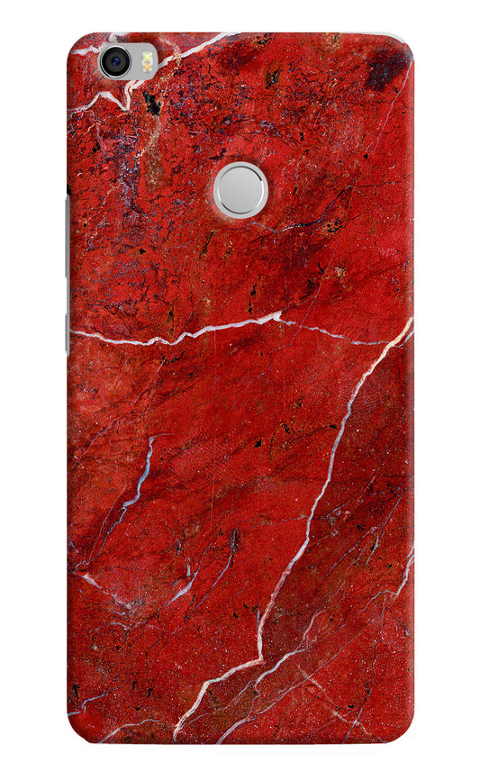 Red Marble Design Mi Max Hard Case Back Cover by Casekaro
