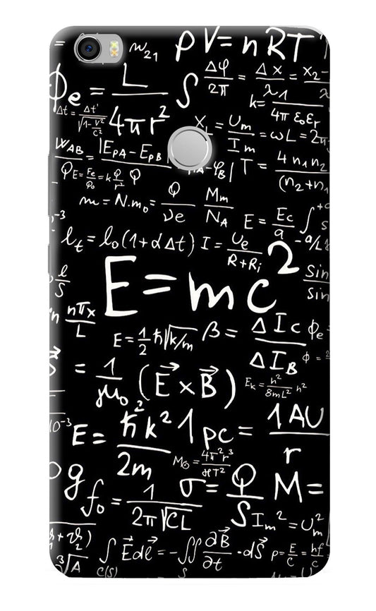 Physics Albert Einstein Formula Mi Max Back Cover