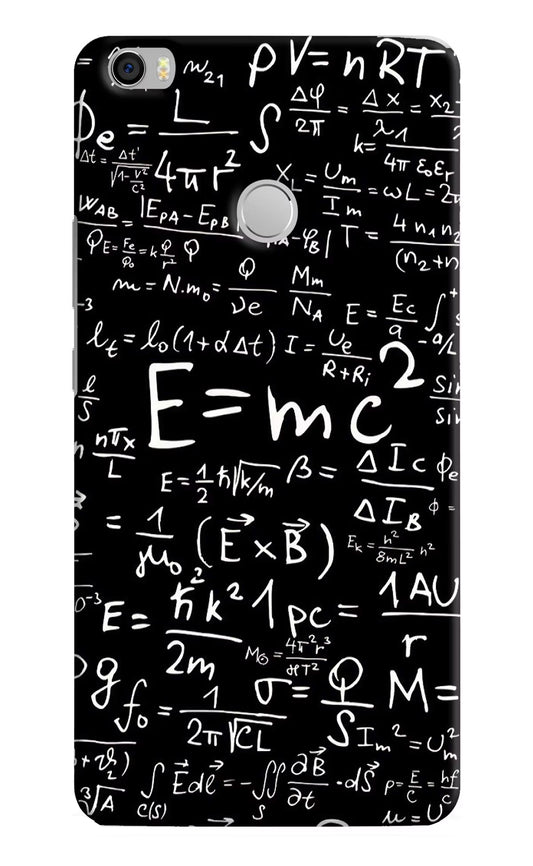 Physics Formula Mi Max Hard Case Back Cover by Casekaro
