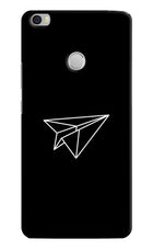 Paper Plane White Mi Max Hard Case Back Cover by Casekaro