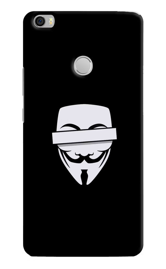 Anonymous Face Mi Max Hard Case Back Cover by Casekaro