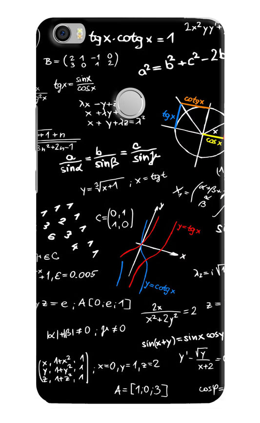 Mathematics Formula Mi Max Hard Case Back Cover by Casekaro