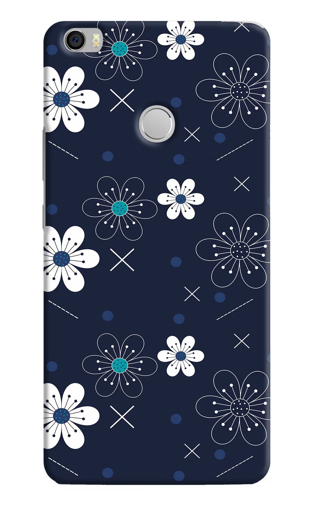 Flowers Mi Max Hard Case Back Cover by Casekaro