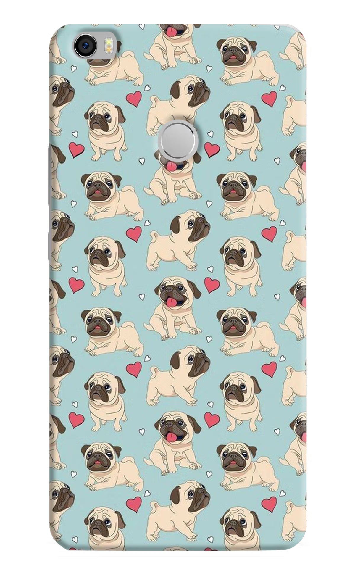 Pug Dog Mi Max Hard Case Back Cover by Casekaro