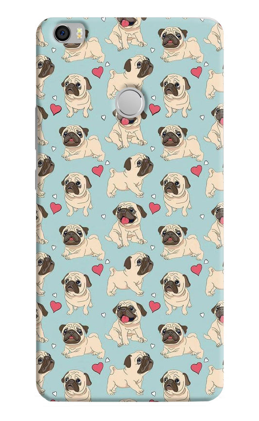 Pug Dog Mi Max Hard Case Back Cover by Casekaro