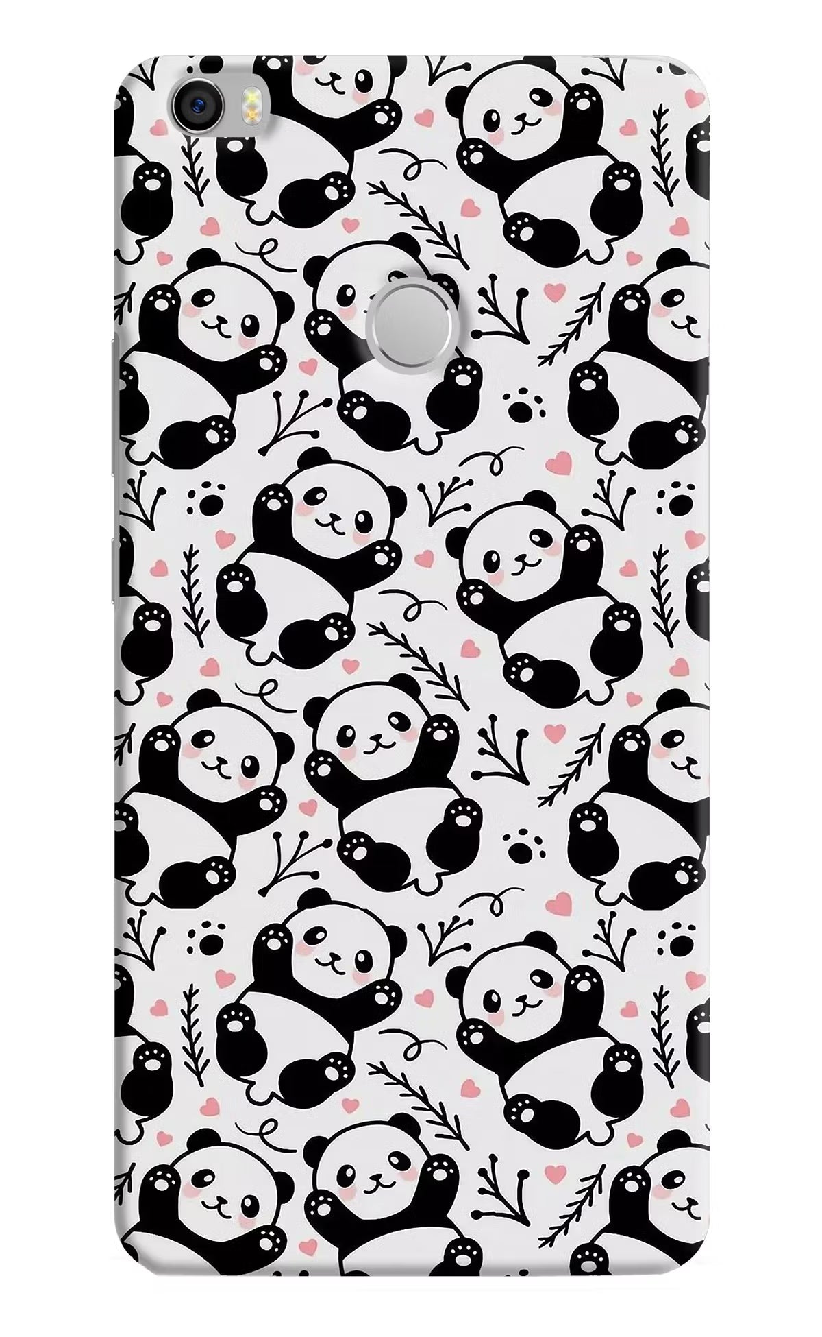 Cute Panda Mi Max Hard Case Back Cover by Casekaro