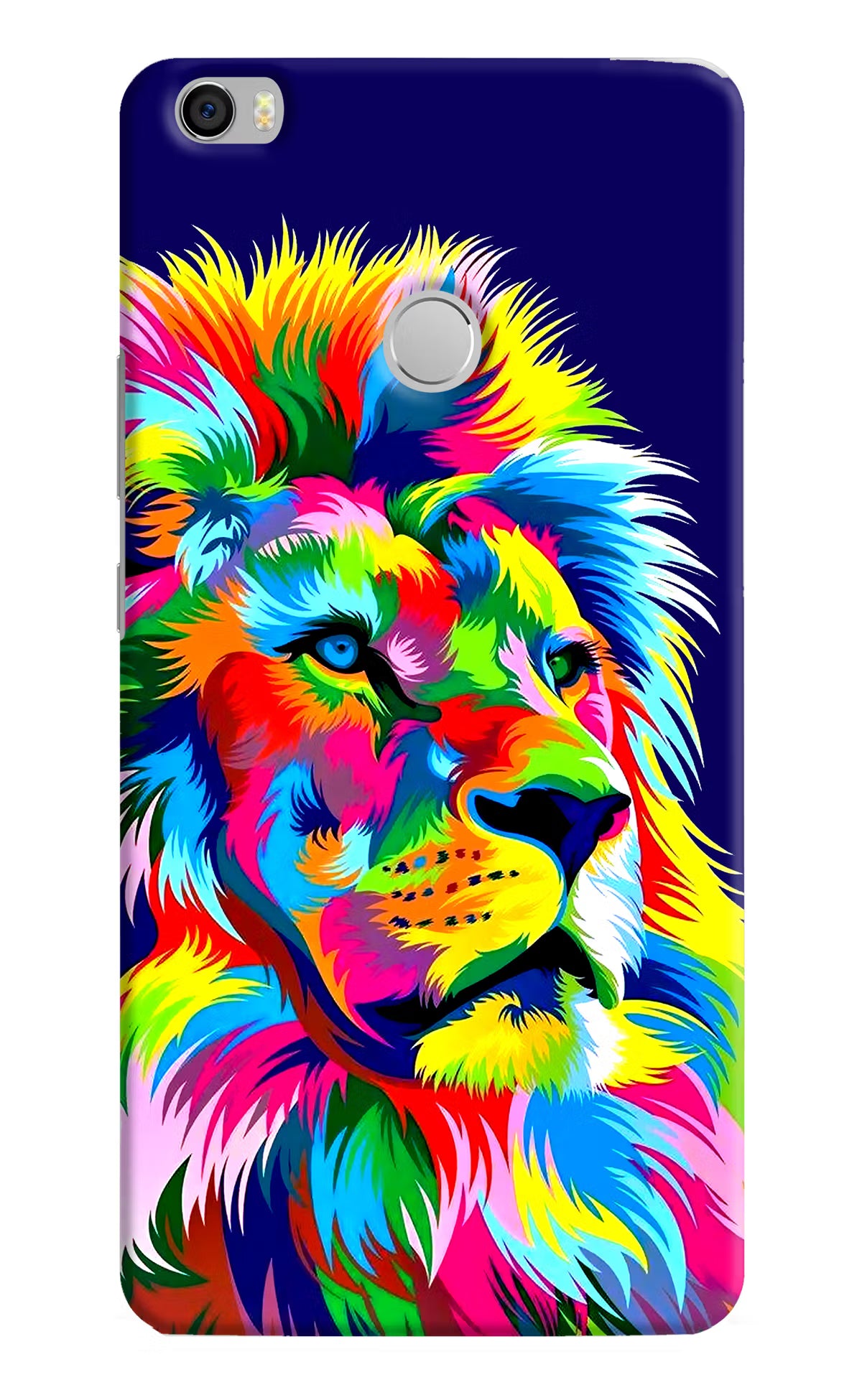 Vector Art Lion Mi Max Hard Case Back Cover by Casekaro