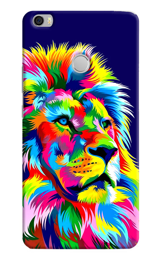 Vector Art Lion Mi Max Hard Case Back Cover by Casekaro