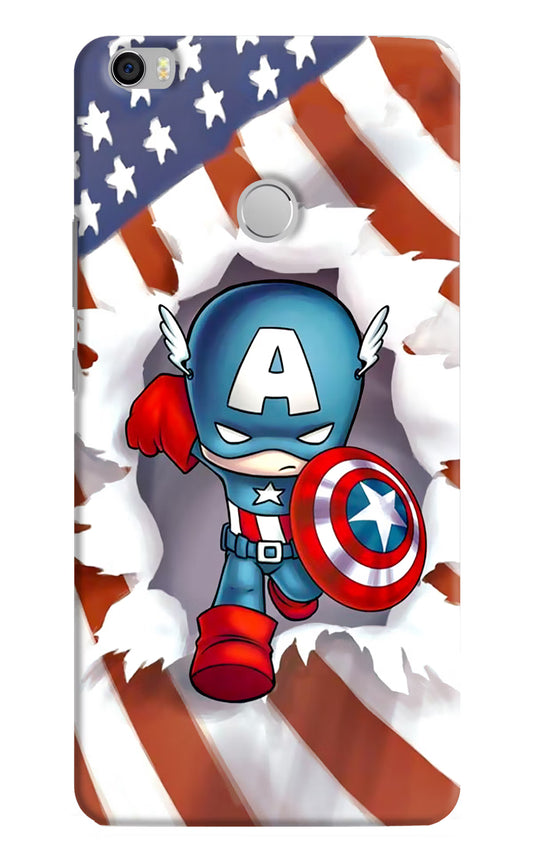 Captain America Mi Max Hard Case Back Cover by Casekaro