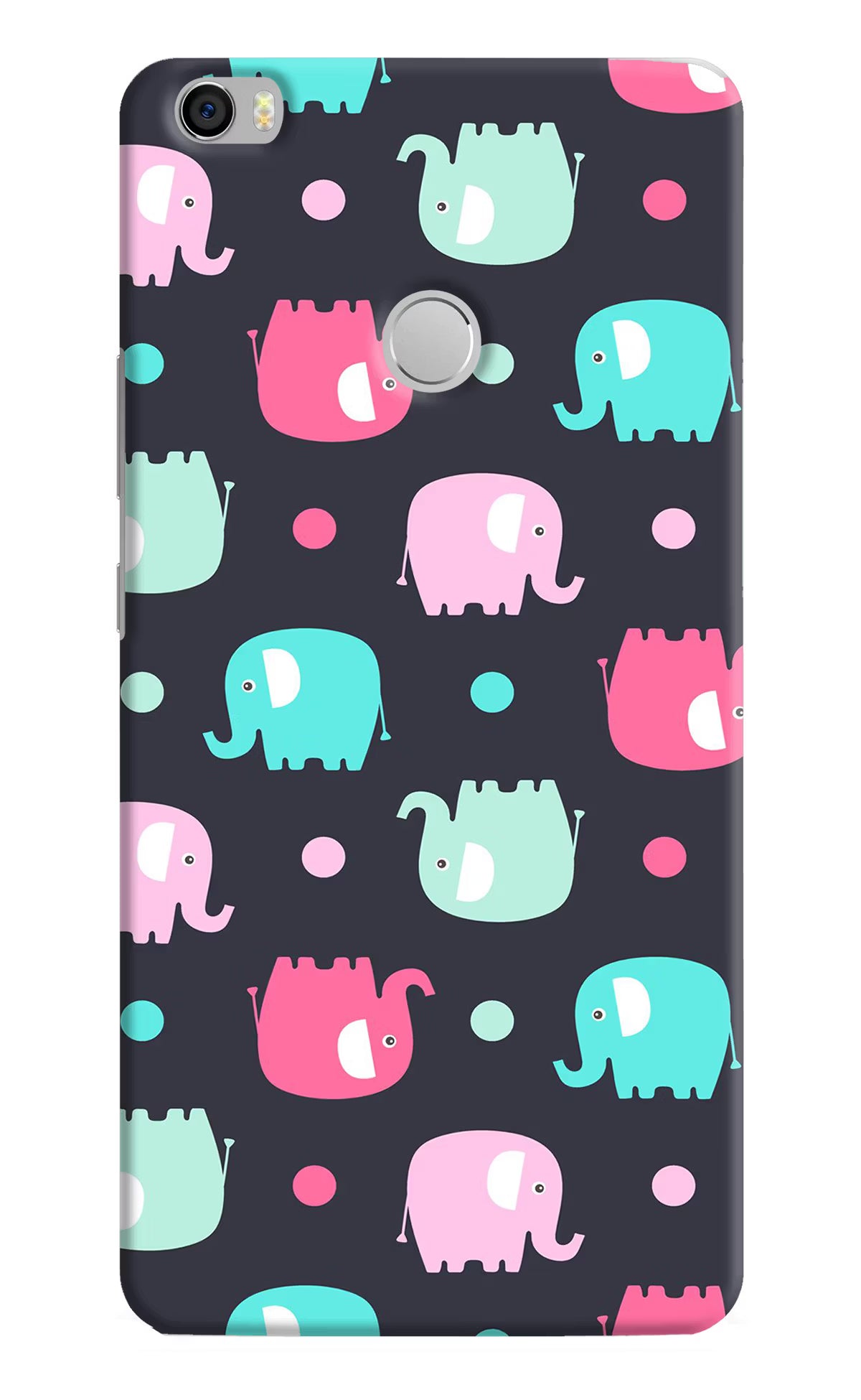 Elephants Mi Max Hard Case Back Cover by Casekaro