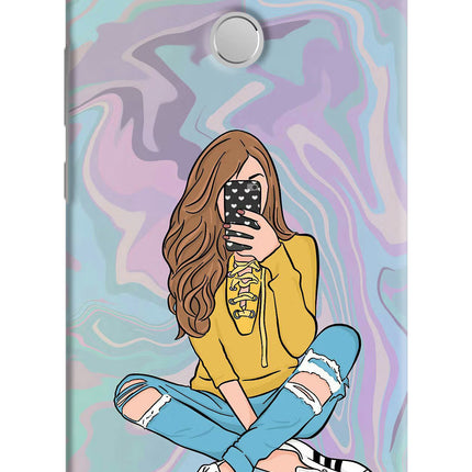 Selfie Girl Mi Max Hard Case Back Cover by Casekaro