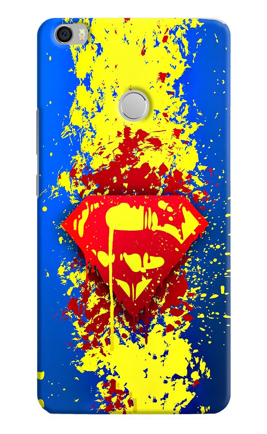 Superman logo Mi Max Hard Case Back Cover by Casekaro