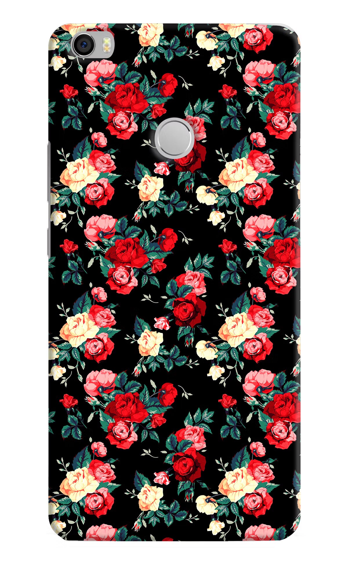 Rose Pattern Mi Max Hard Case Back Cover by Casekaro