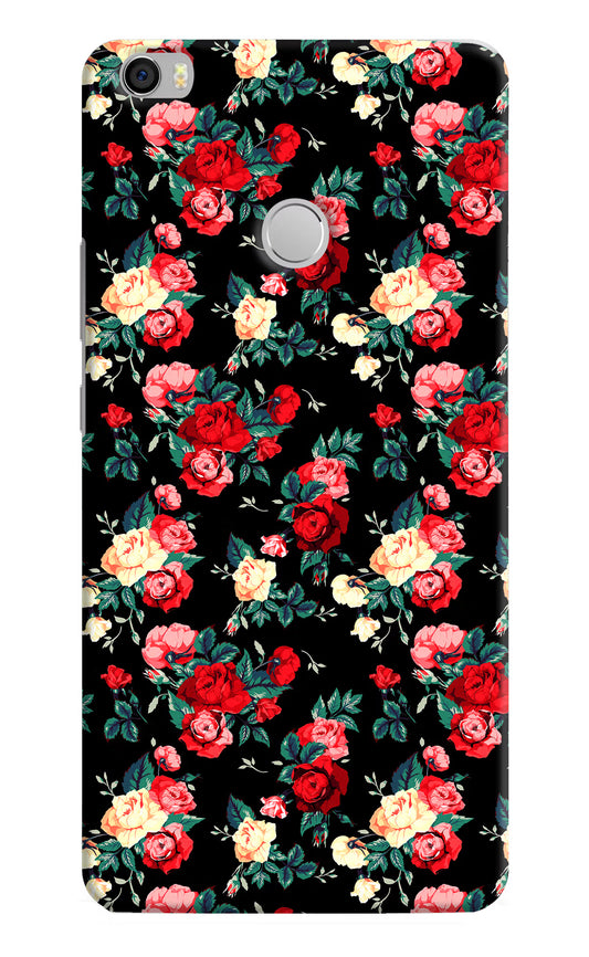 Rose Pattern Mi Max Hard Case Back Cover by Casekaro