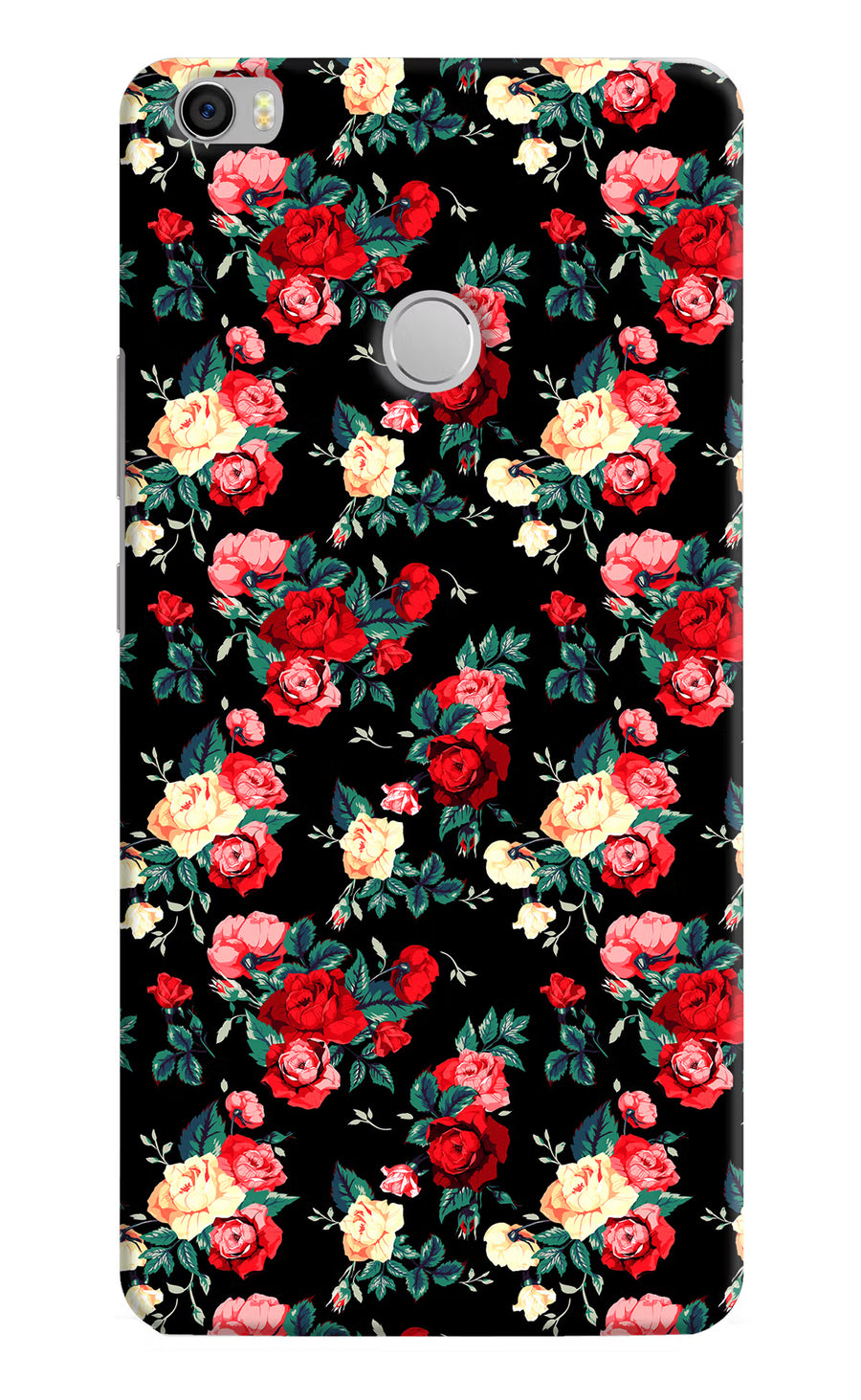Rose Pattern Mi Max Back Cover, Hard case