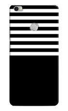 Black and White Print Mi Max Hard Case Back Cover by Casekaro