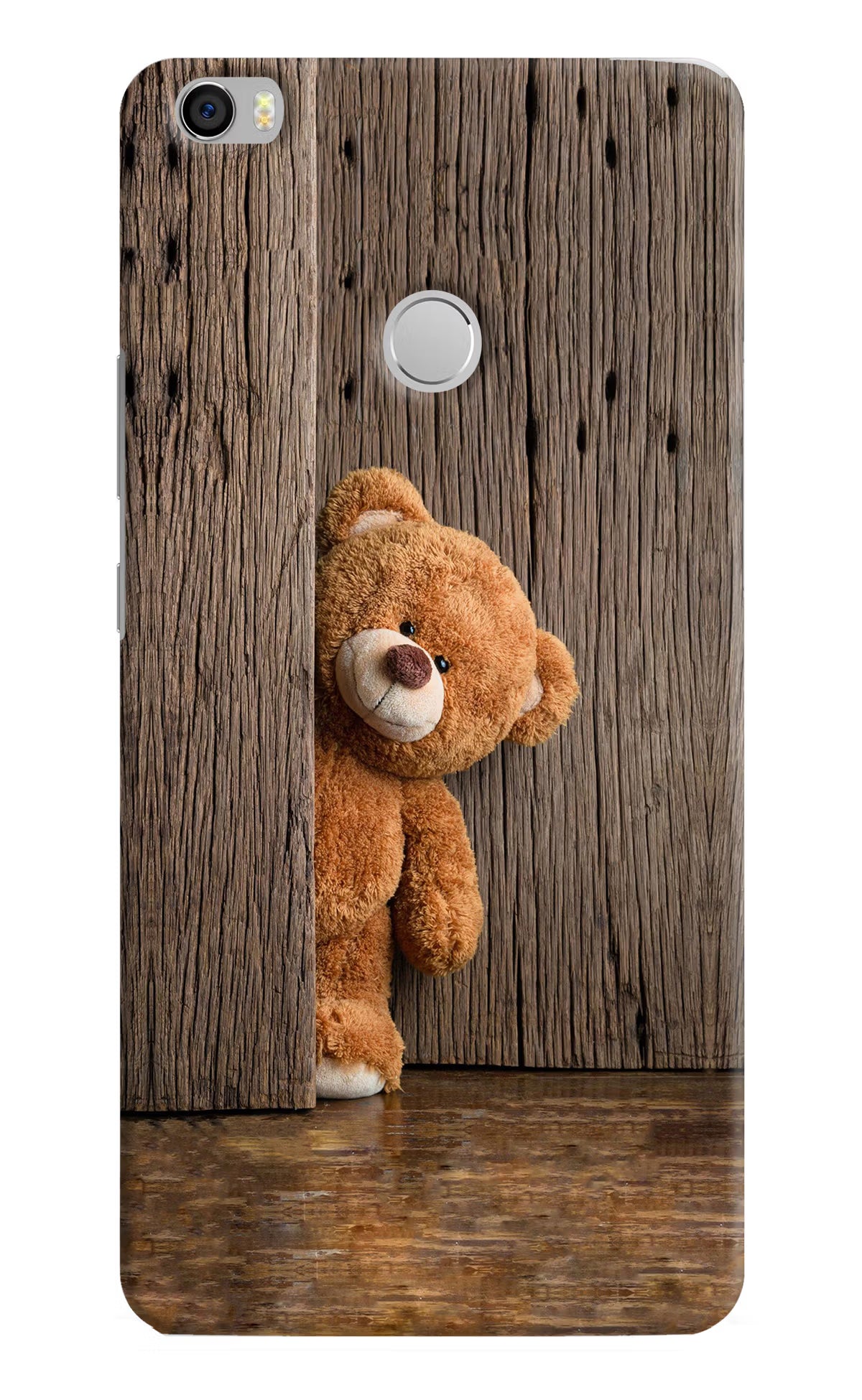 Teddy Wooden Mi Max Hard Case Back Cover by Casekaro