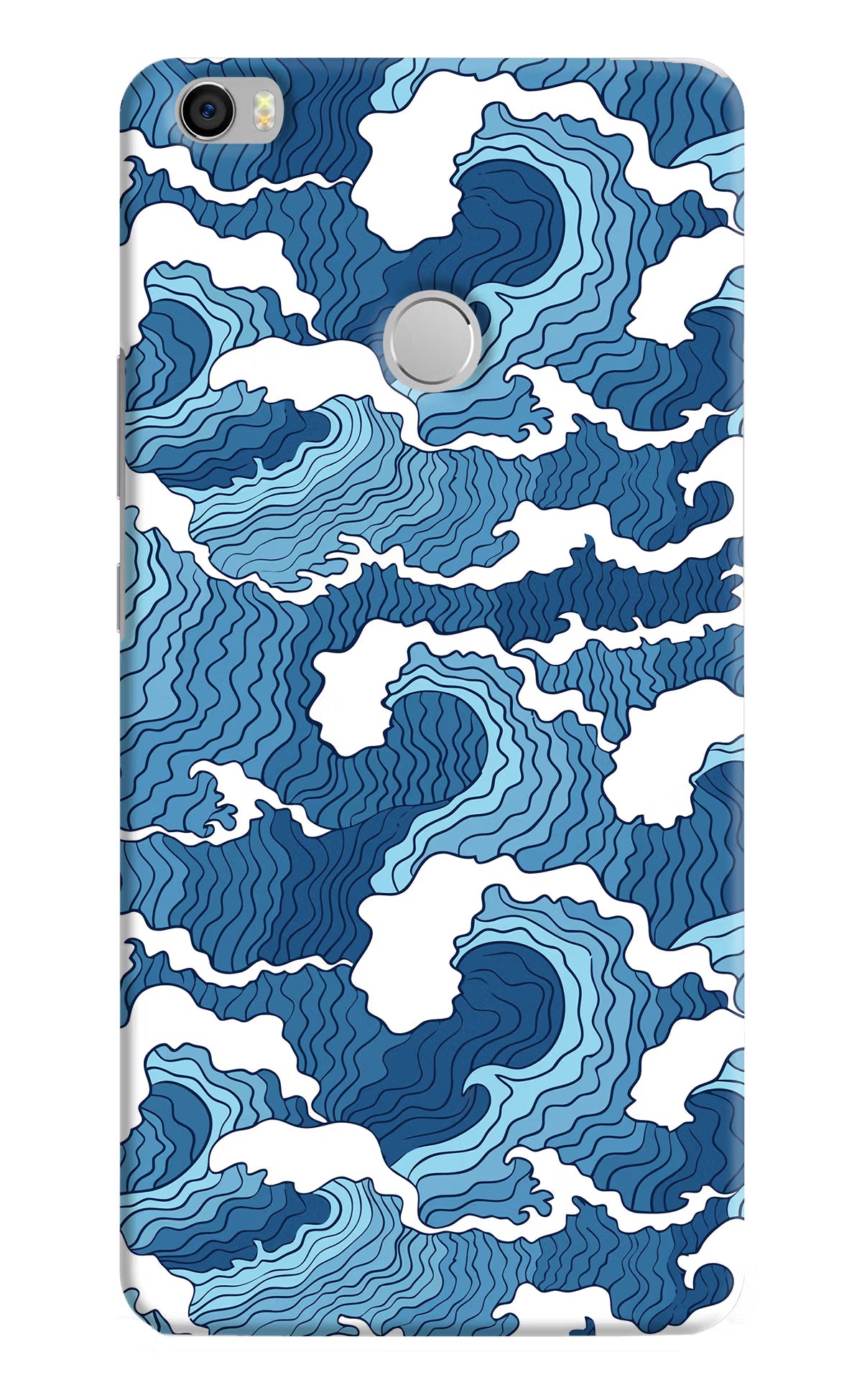 Blue Waves Mi Max Hard Case Back Cover by Casekaro
