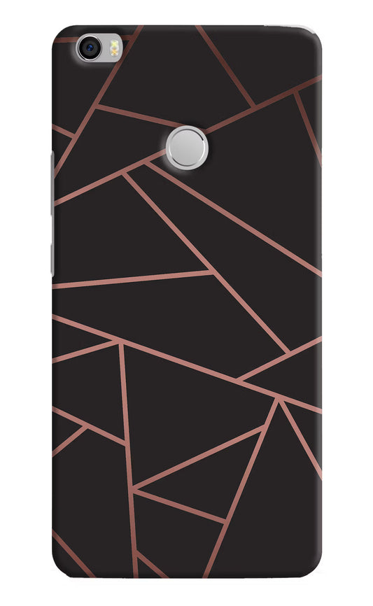 Geometric Pattern Mi Max Hard Case Back Cover by Casekaro