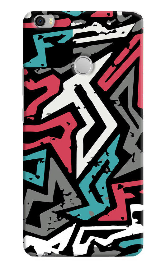 Geometric Graffiti Mi Max Hard Case Back Cover by Casekaro