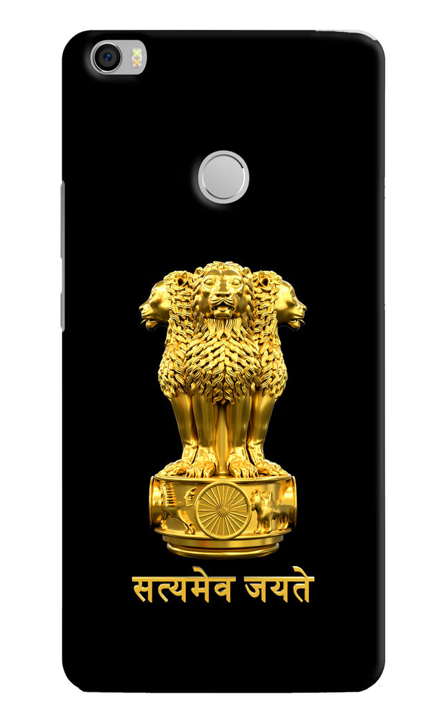 Satyamev Jayate Golden Mi Max Hard Case Back Cover by Casekaro