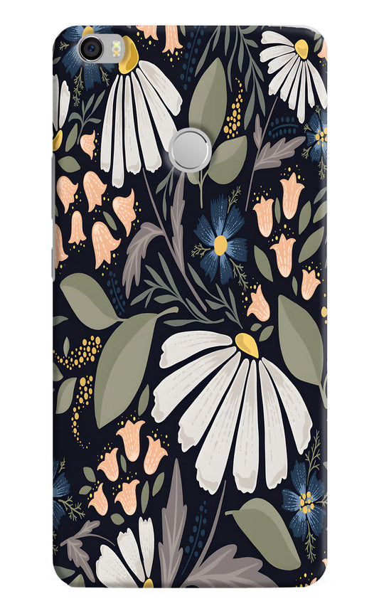 Flowers Art Mi Max Hard Case Back Cover by Casekaro
