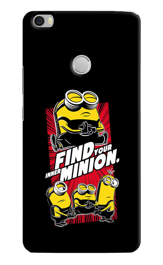 Find your inner Minion Mi Max Hard Case Back Cover by Casekaro