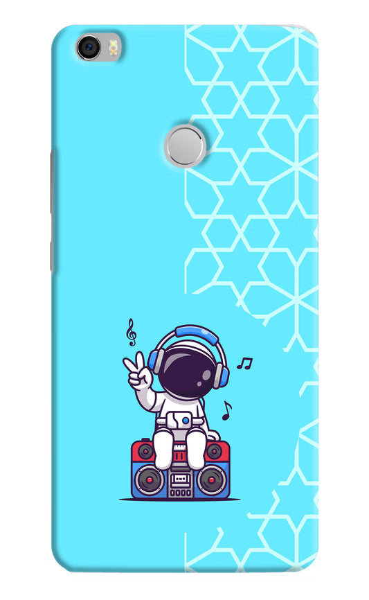 Cute Astronaut Chilling Mi Max Hard Case Back Cover by Casekaro