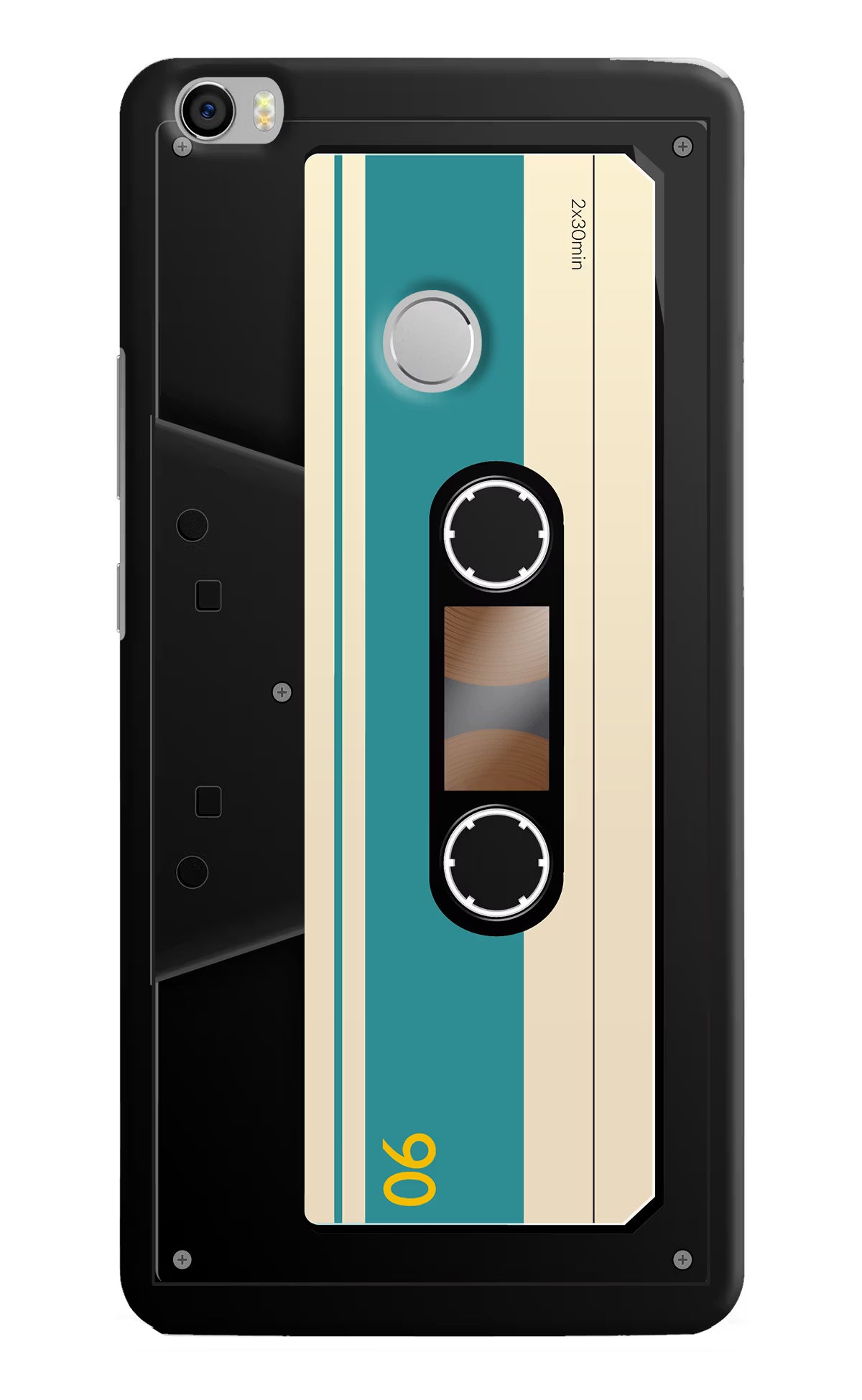 Cassette Mi Max Hard Case Back Cover by Casekaro