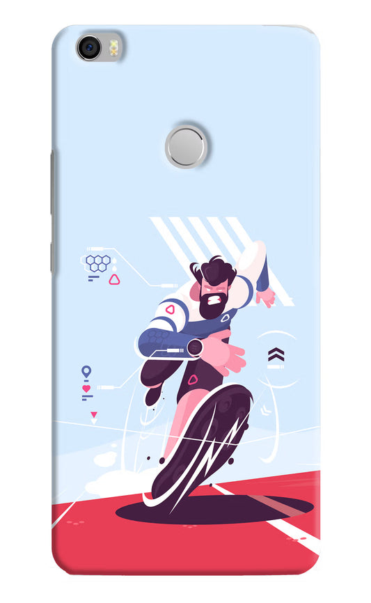 Run Pro Mi Max Hard Case Back Cover by Casekaro