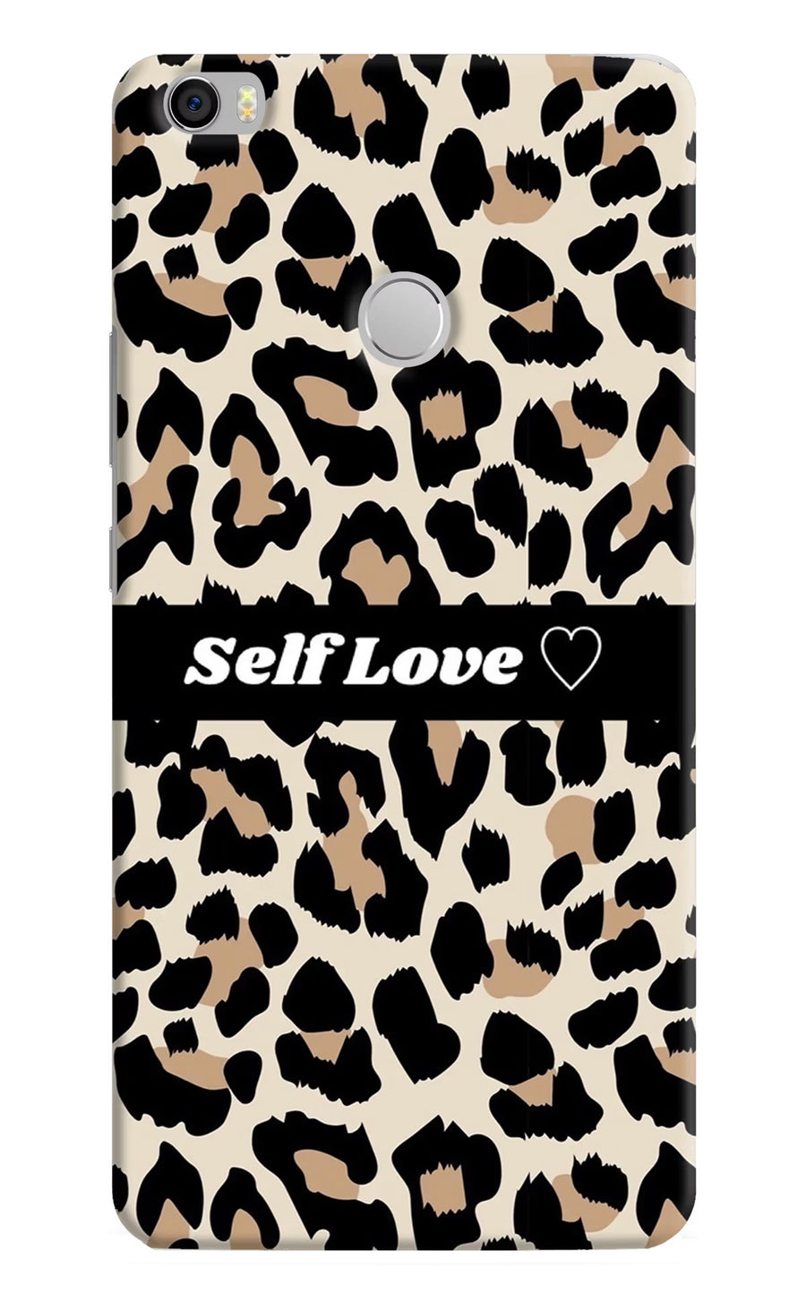 Leopard Print Self Love Mi Max Back Cover, Hard case