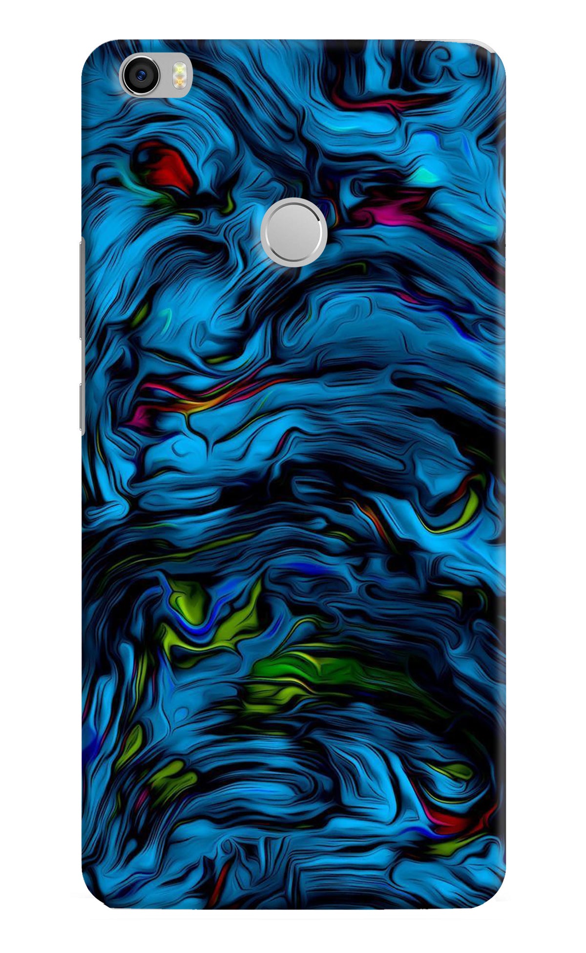 Dark Blue Abstract Mi Max Back Cover