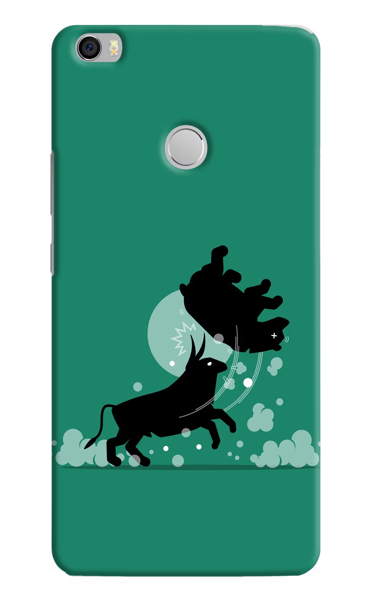 Bull Conqueror Mi Max Hard Case Back Cover by Casekaro
