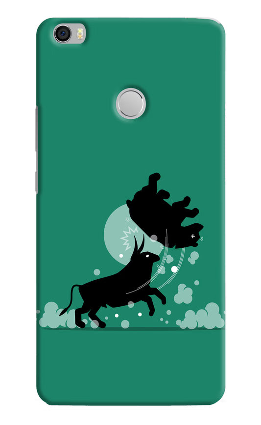 Bull Conqueror Mi Max Hard Case Back Cover by Casekaro