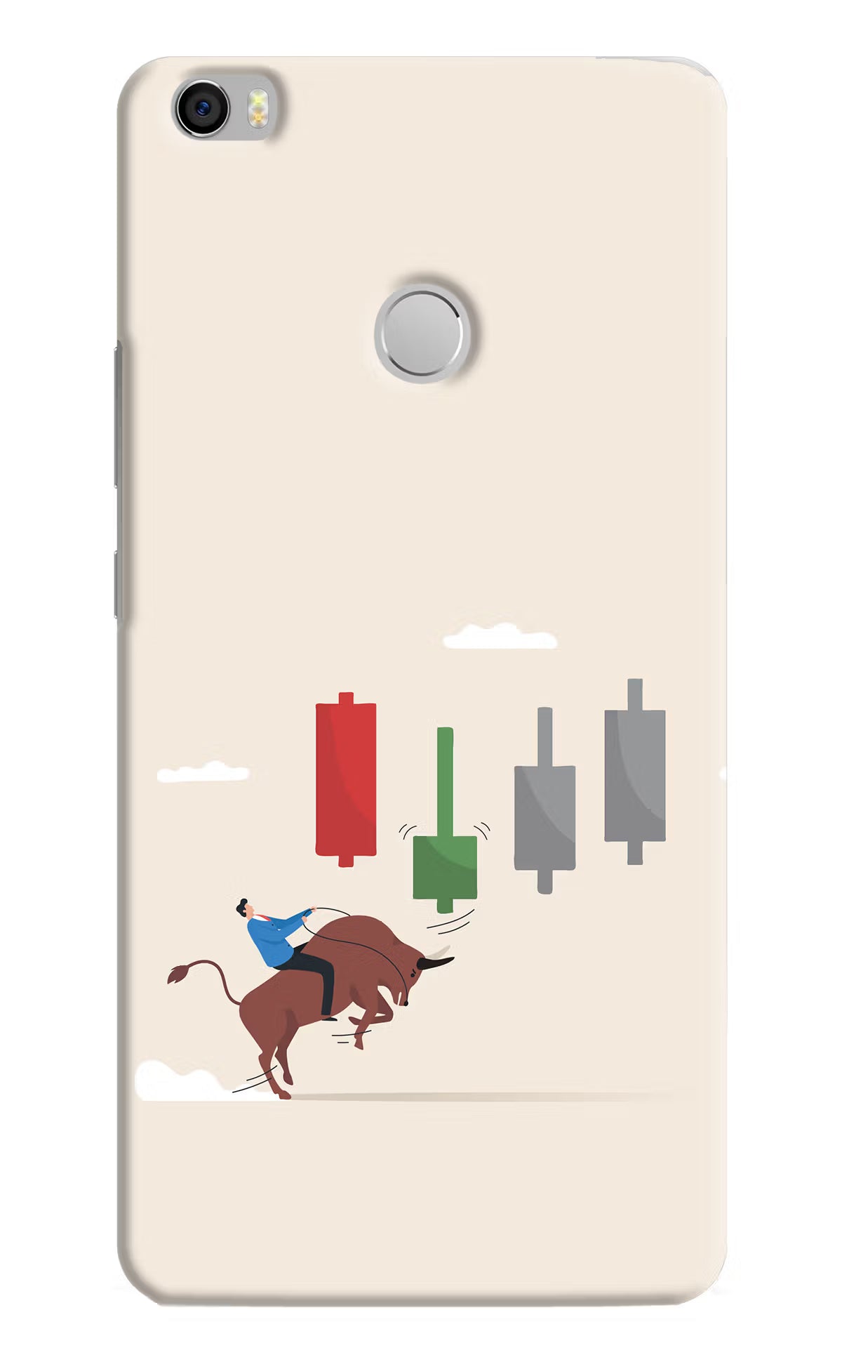 Bull Trading Momentum Mi Max Hard Case Back Cover by Casekaro