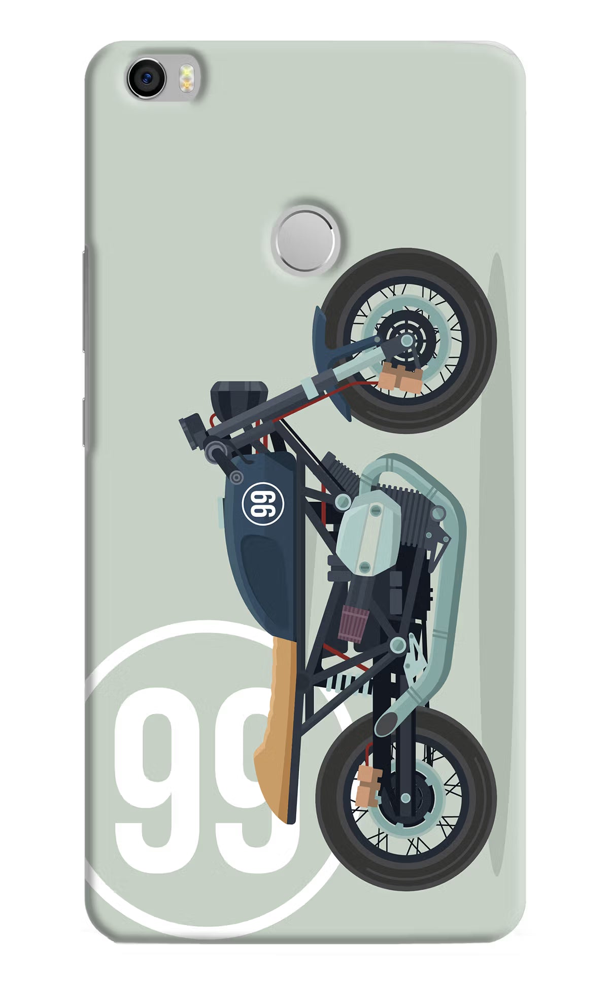 Classic Cafe Racer 99 Mi Max Hard Case Back Cover by Casekaro