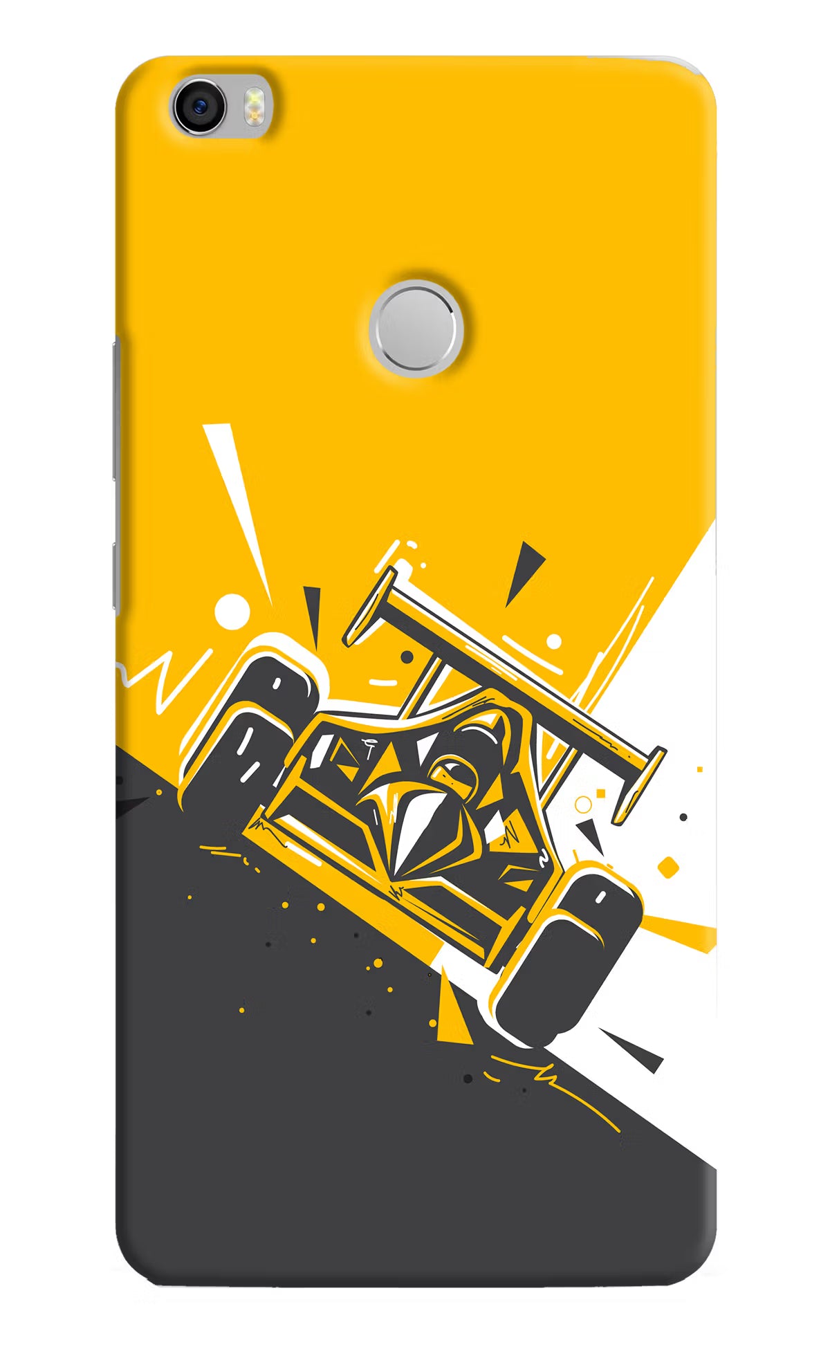 Track King Mi Max Hard Case Back Cover by Casekaro
