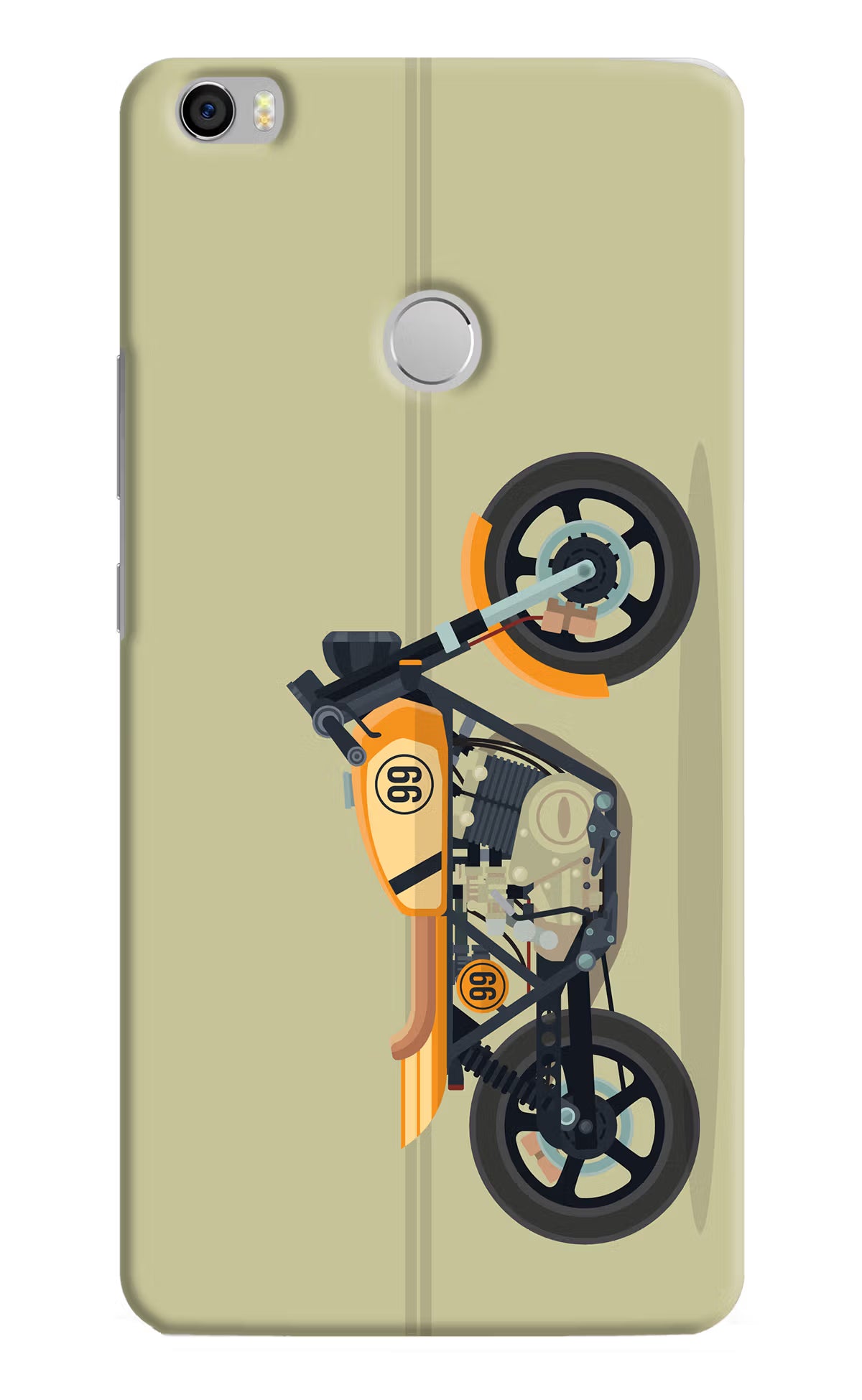 Vertical Speedster Mi Max Hard Case Back Cover by Casekaro
