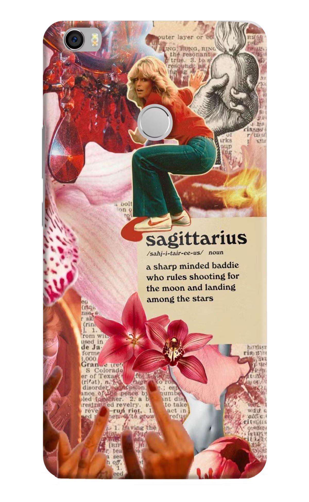 Sagittarius Zodiac Mi Max Hard Case Back Cover by Casekaro