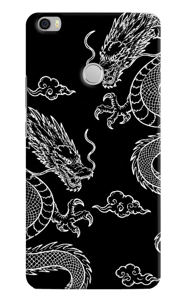 Twin Dragons Mi Max Hard Case Back Cover by Casekaro