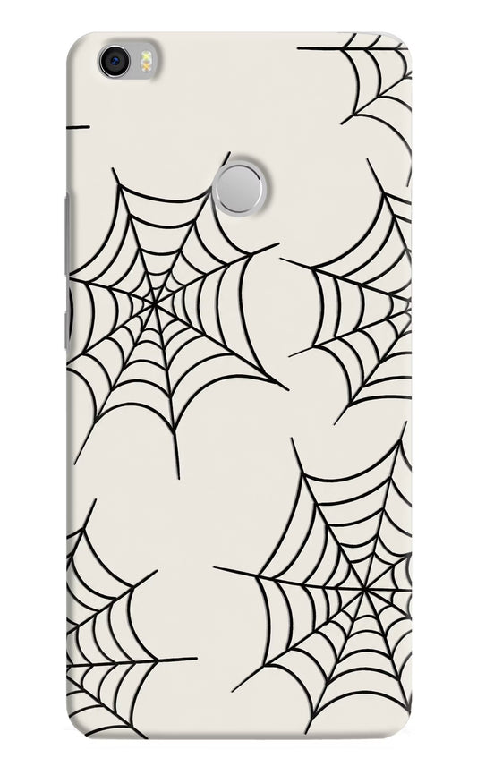Spider Web Mi Max Hard Case Back Cover by Casekaro