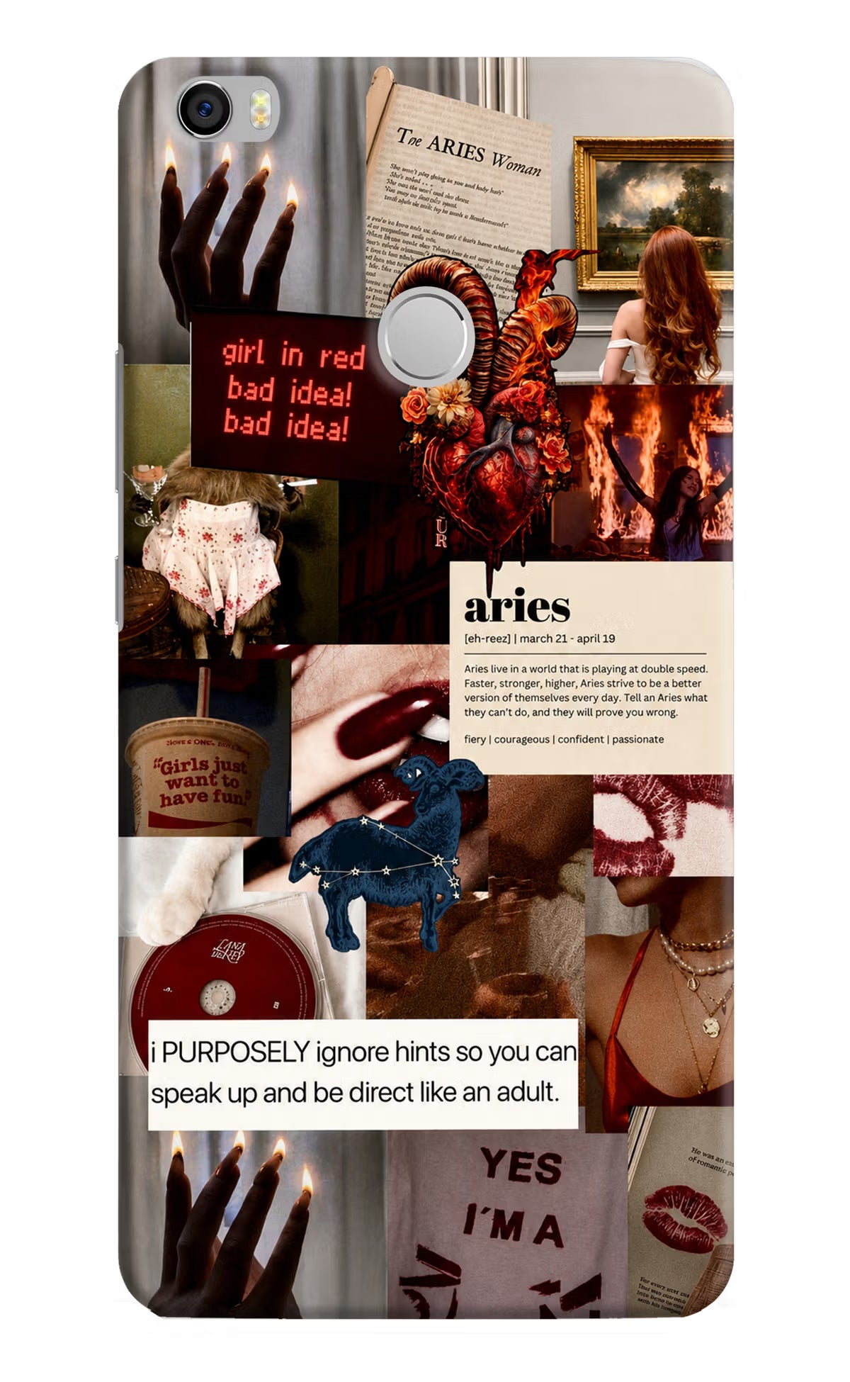 Zodiac Aries Mi Max Back Cover