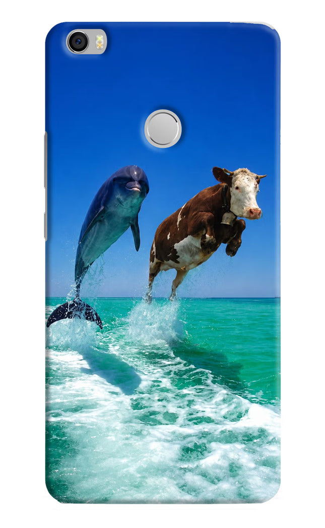 Dolphin vs Cow Mi Max Hard Case Back Cover by Casekaro