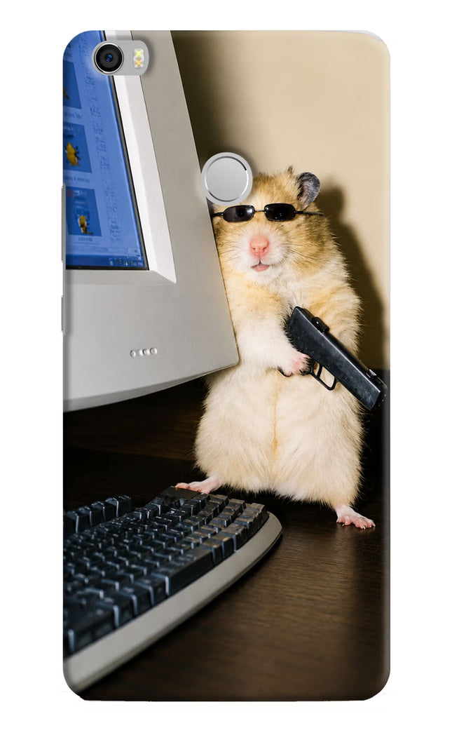 Hacker Hamster Mi Max Hard Case Back Cover by Casekaro