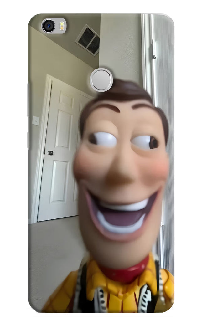 Side Eye Woody Mi Max Hard Case Back Cover by Casekaro