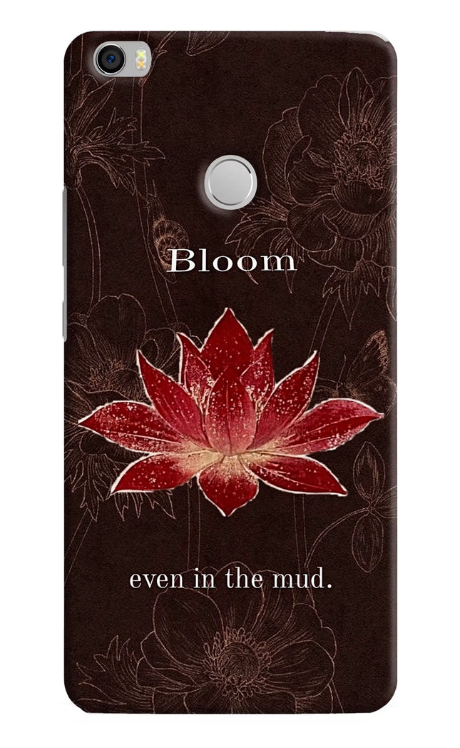 Bloom Mi Max Hard Case Back Cover by Casekaro